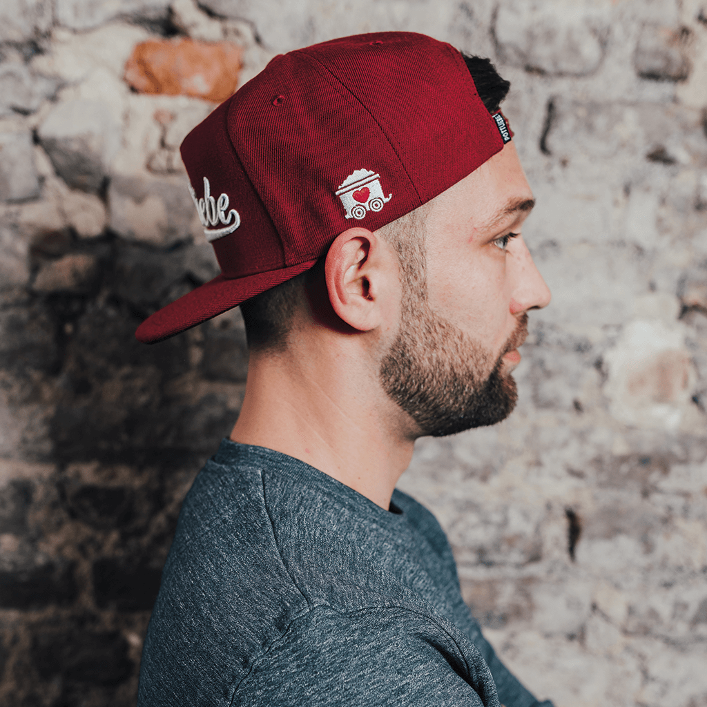 POTTLIEBE Snapback - Maroon White